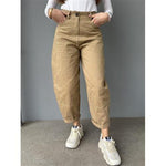 Pantalone worker con tasche in ecopelle
