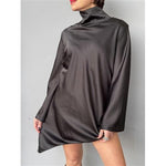 Blusa collo alto