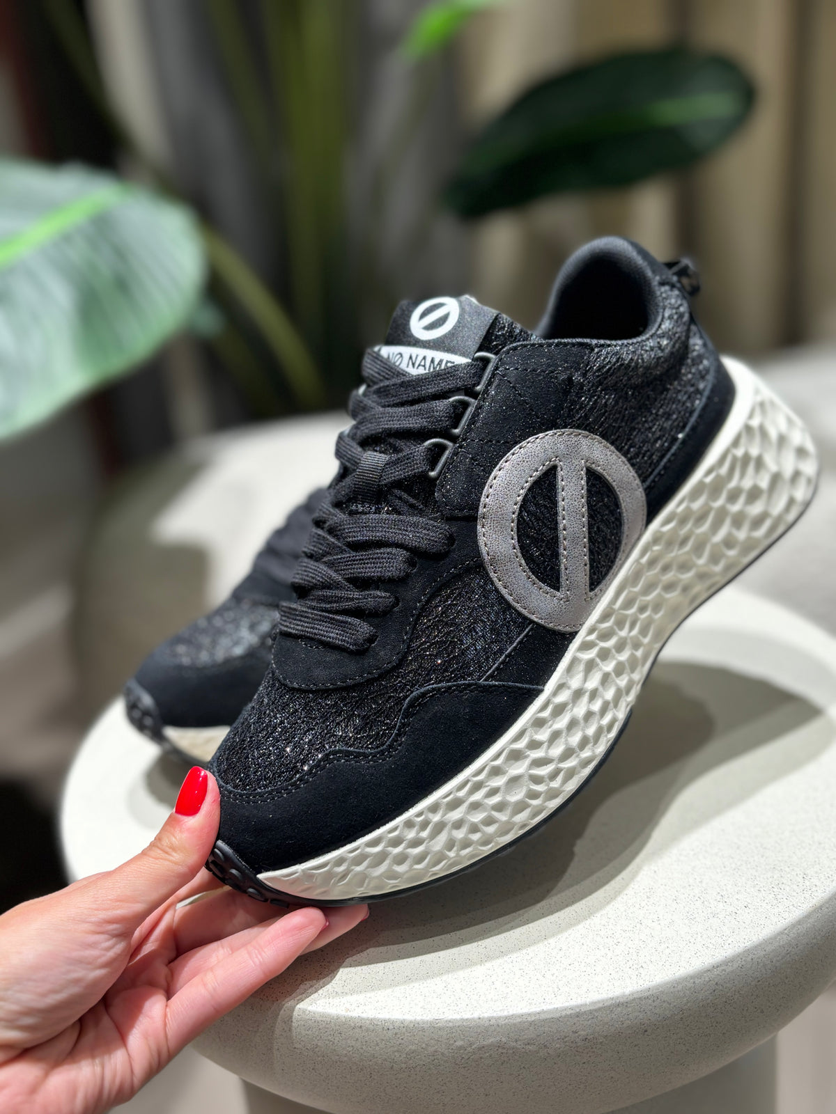 Sneaker strass nere