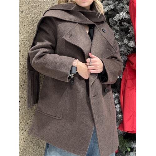 Cappotto collo sciarpa