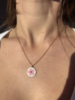 Collana "mini fiore rosa"