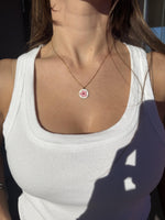 Collana "mini fiore rosa"