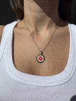 Collana "mini fiore ricamato "