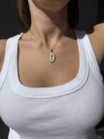 Collana ricamata tulipano