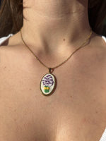 Collana "Bouquet viola"