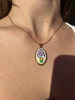 Collana "Bouquet viola"
