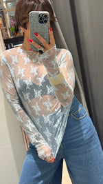 Maglia trasparente in pizzo