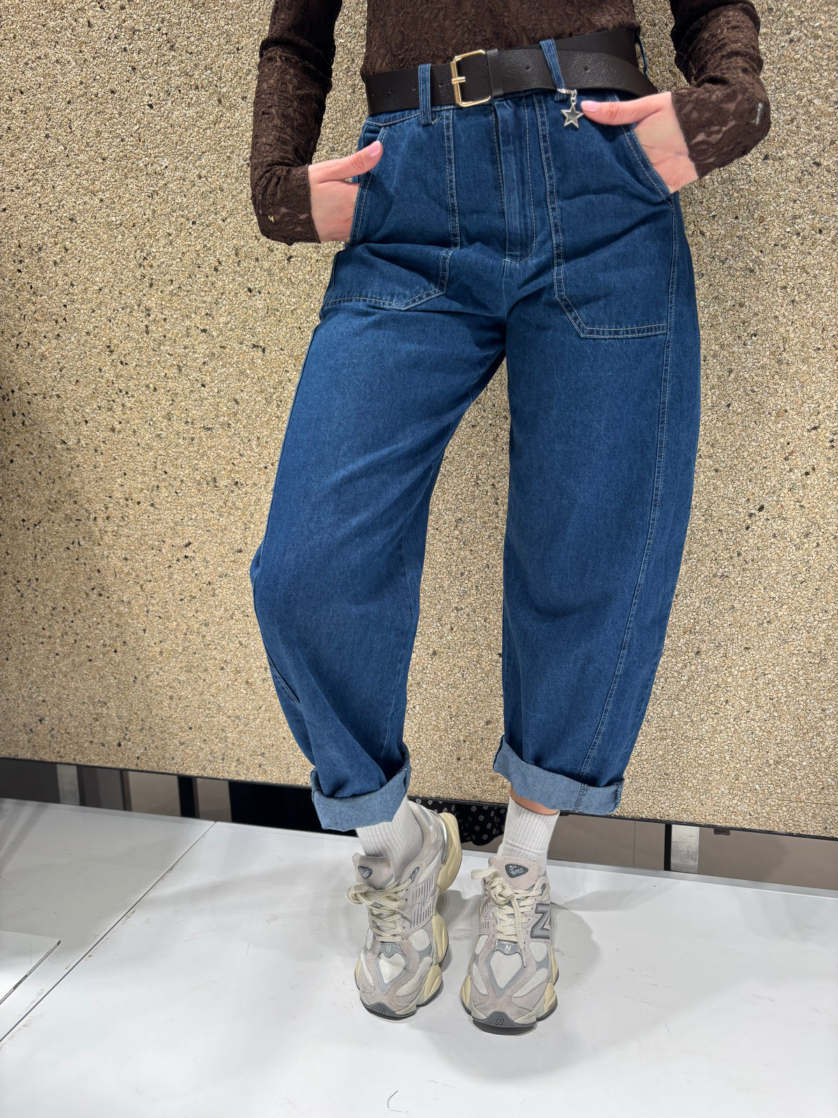 Pantalone stone wash