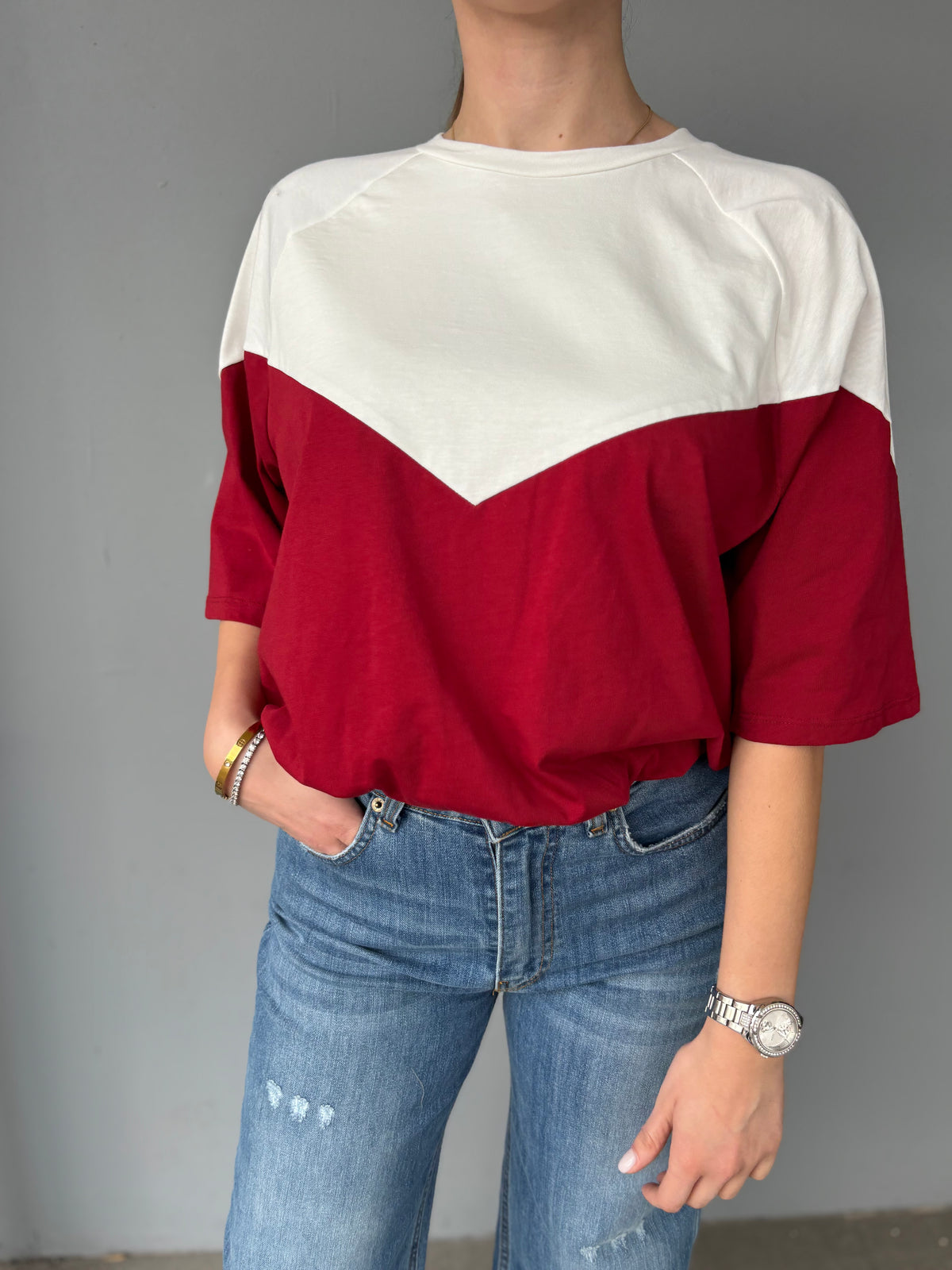 T-shirt bicolor