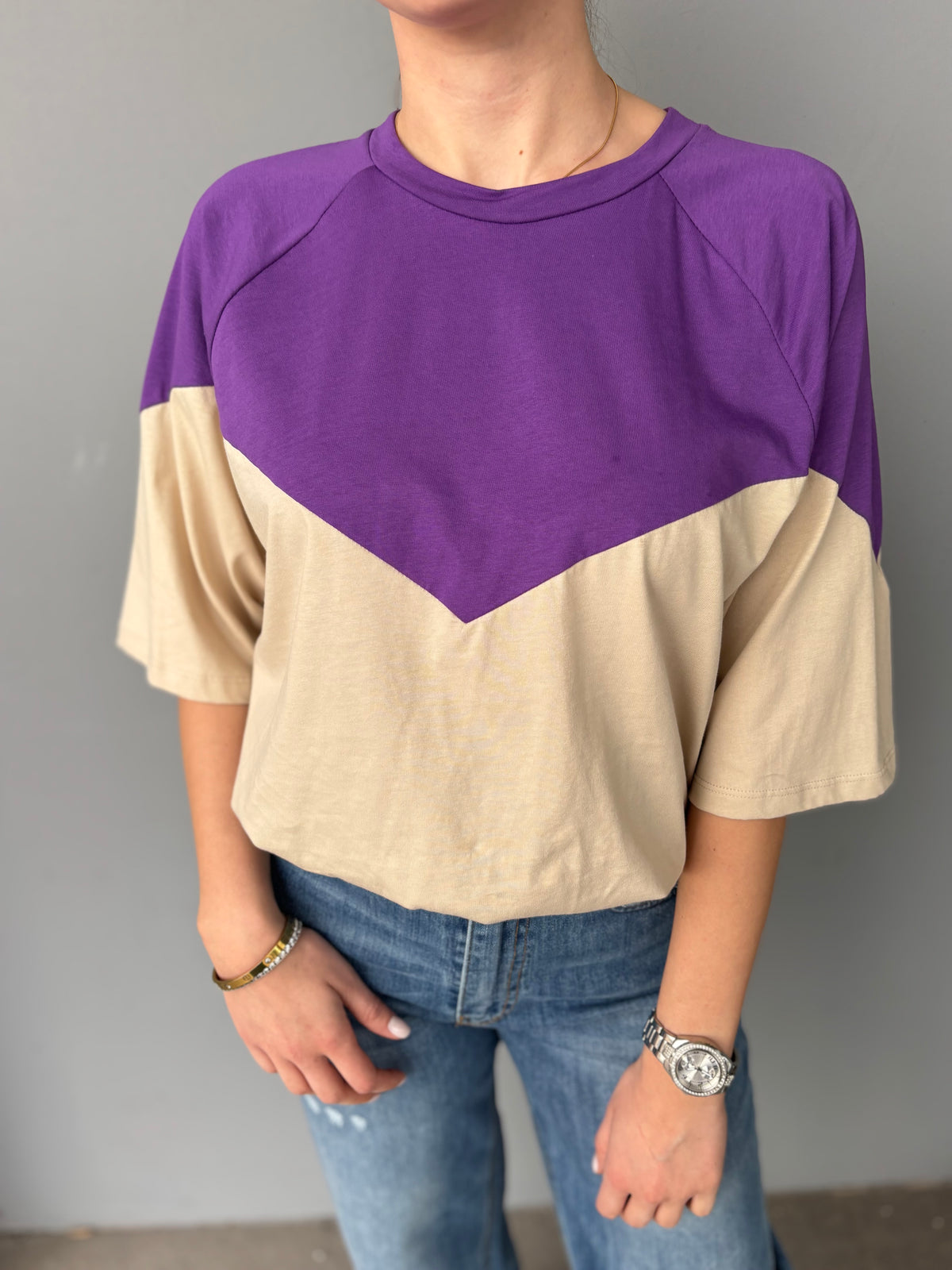 T-shirt bicolor