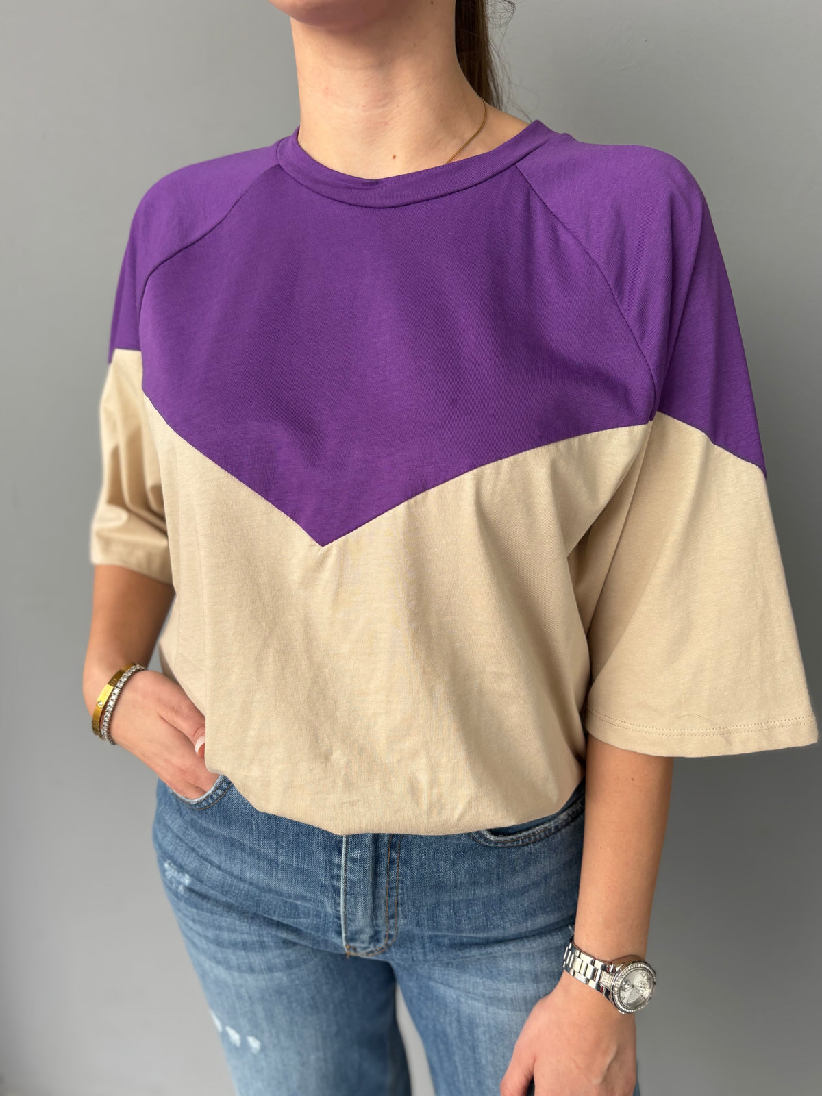 T-shirt bicolor