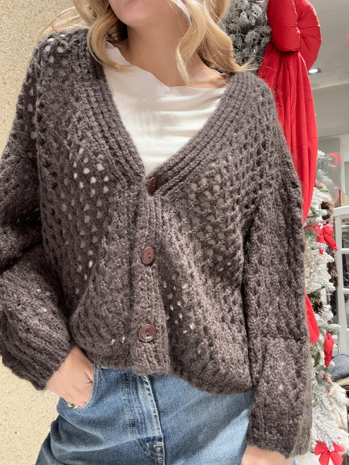 cardigan traforata