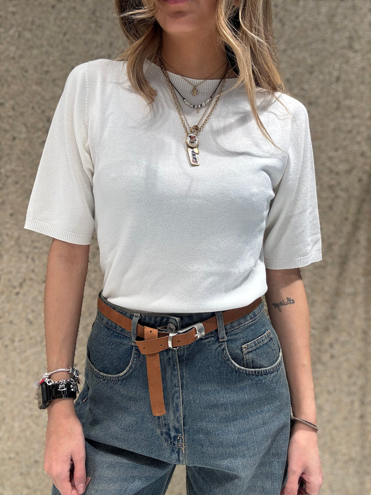 T-shirt di cotone girocollo