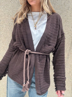 Cardigan con frange