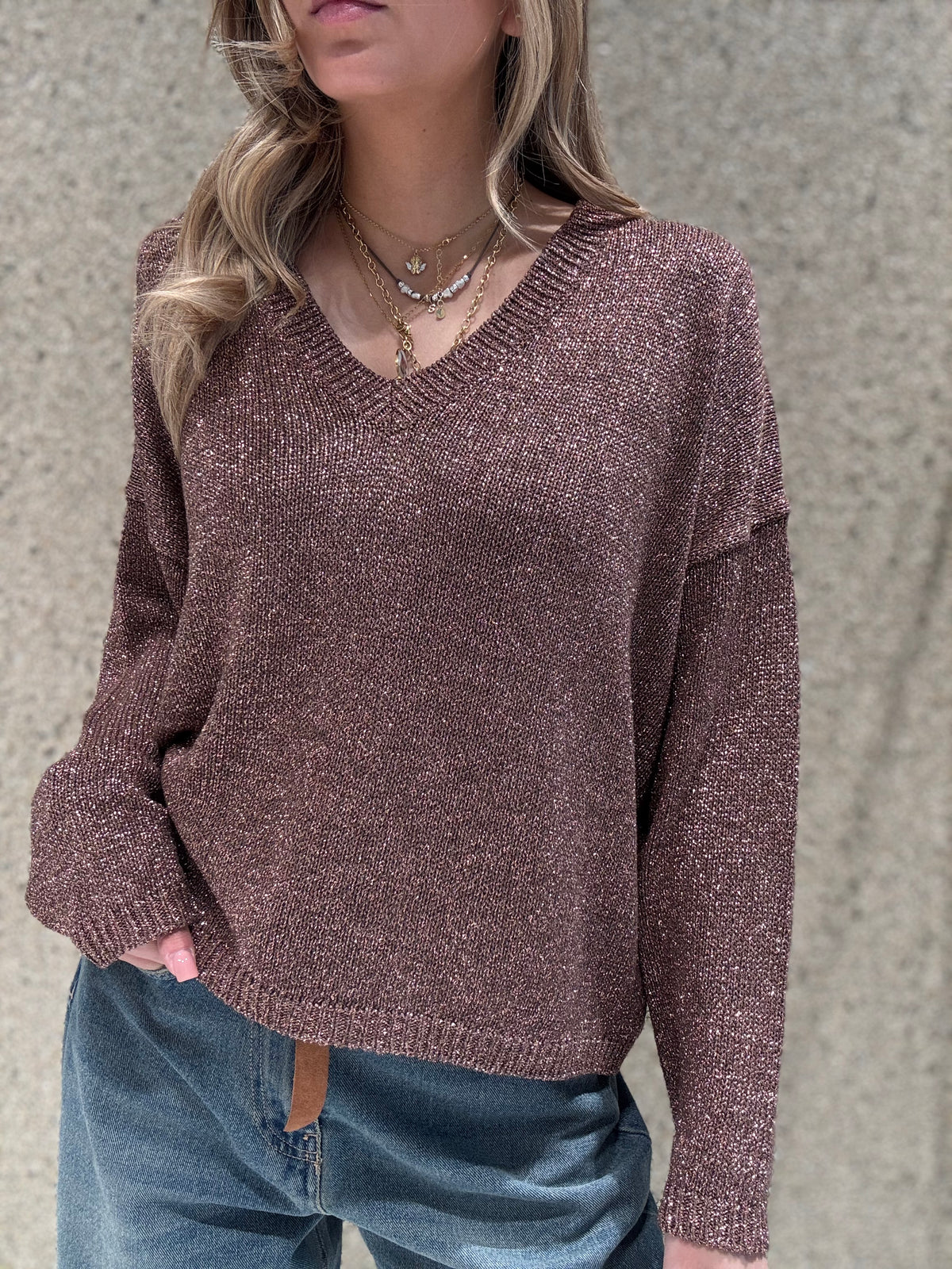 Maglia scollo v