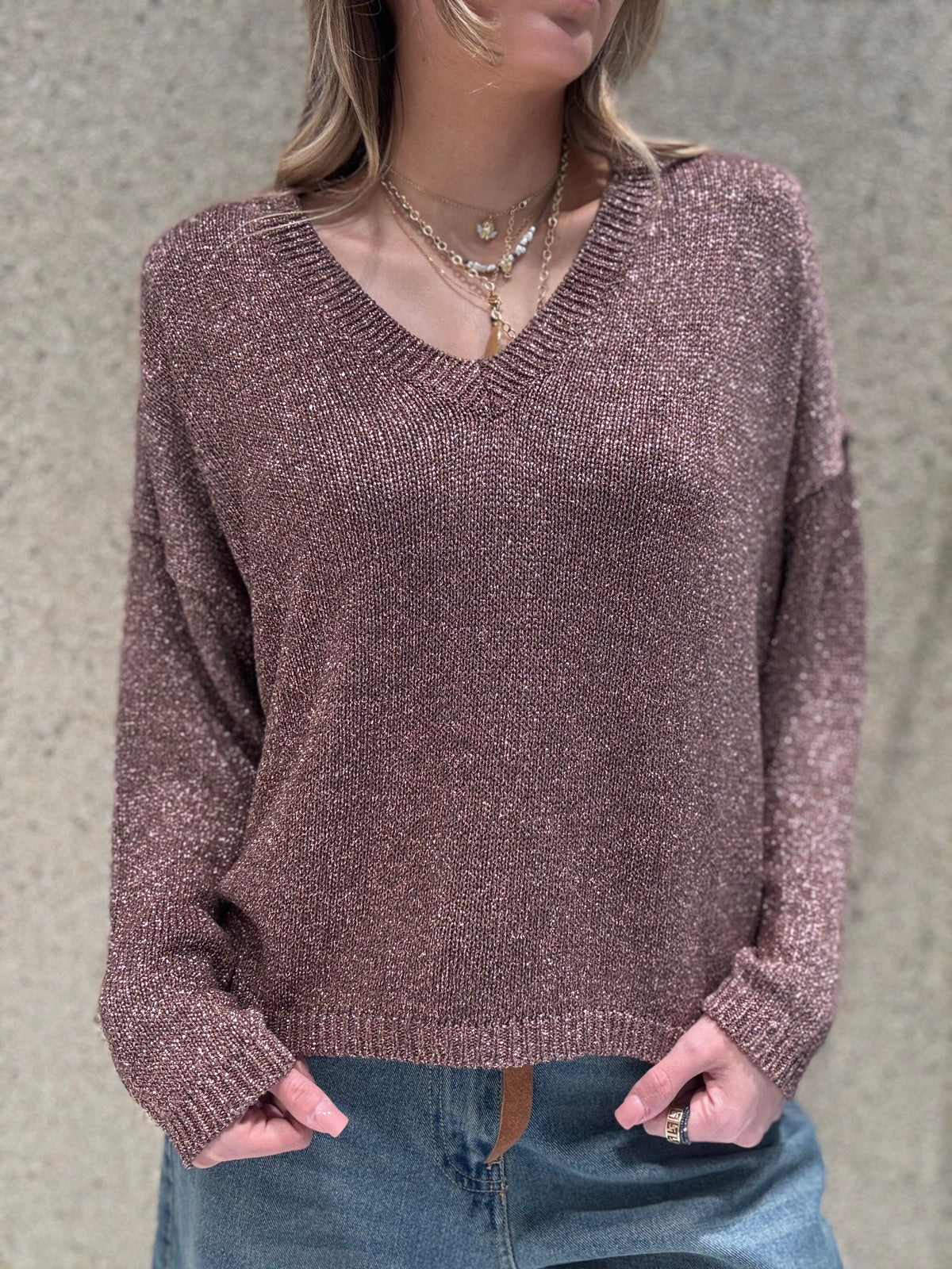 Maglia scollo v