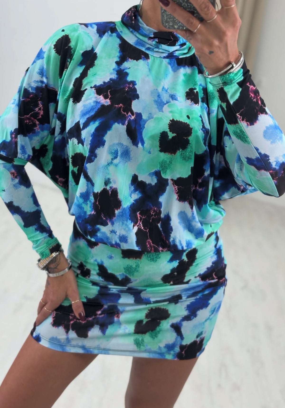 Mini dress fantasia floreale