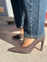 Decollete in pelle moro