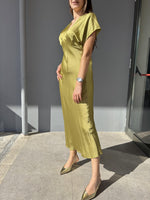 Abito manica corta in satin