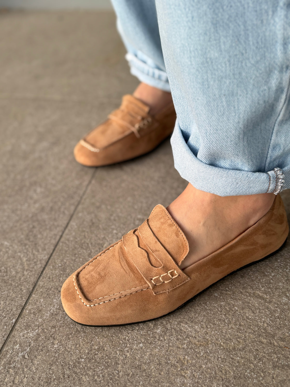 Mocassino in camoscio