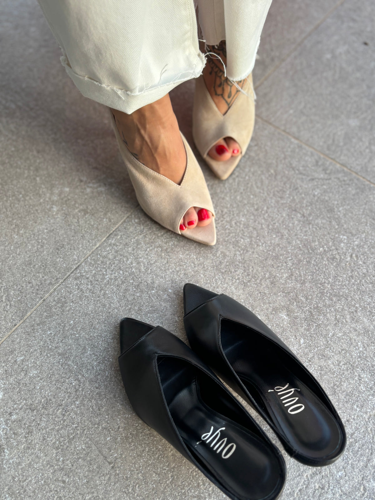 Mules in camoscio