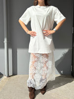 Abito con sottoveste in pizzo