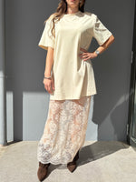 Abito con sottoveste in pizzo