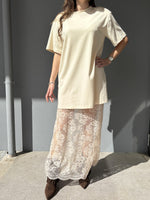 Abito con sottoveste in pizzo