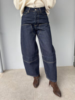 Denim barrell western
