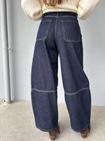 Denim barrell western