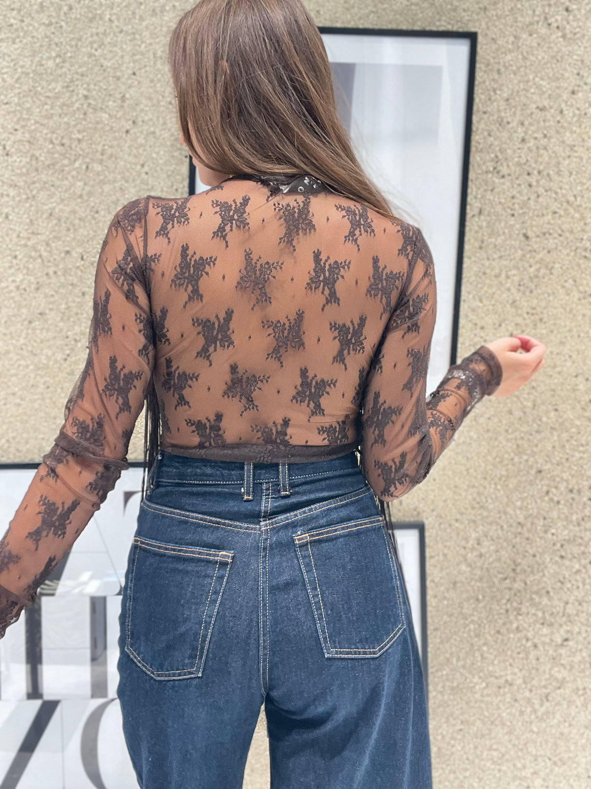 Body mix con frange sul davanti