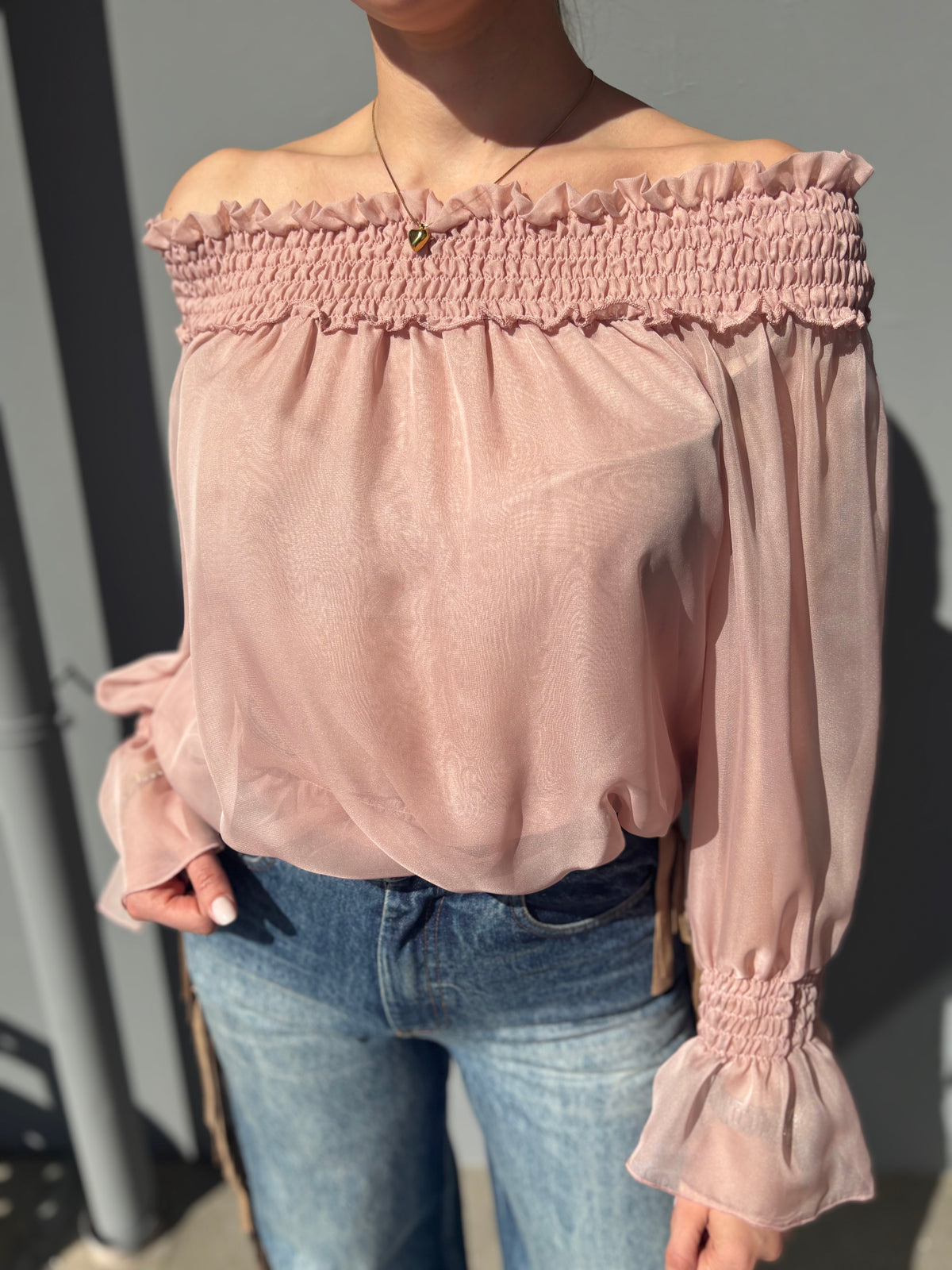 Camicia scollo dritto