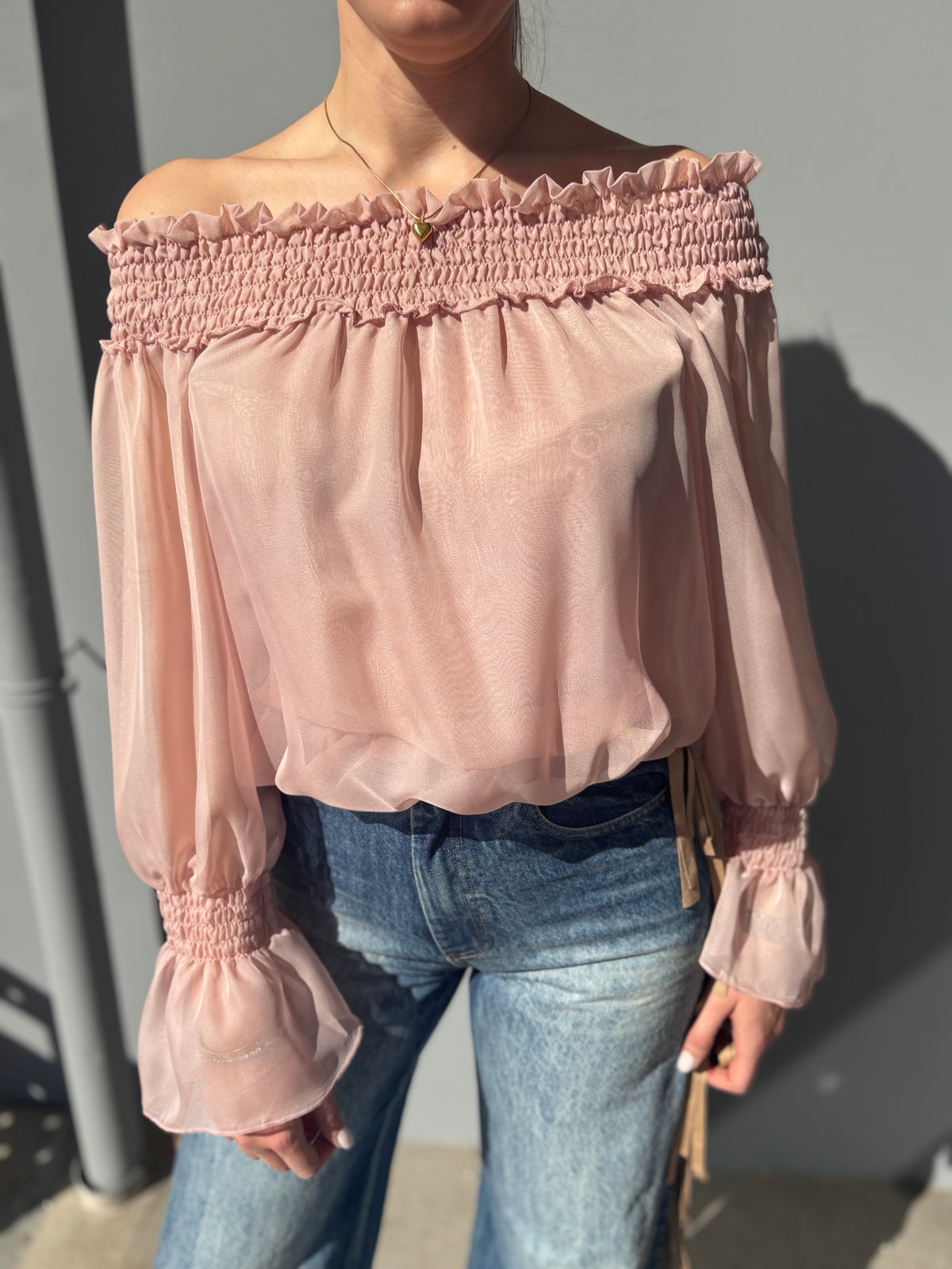 Camicia scollo dritto