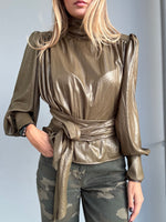 Blusa con spalline