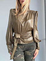 Blusa con spalline