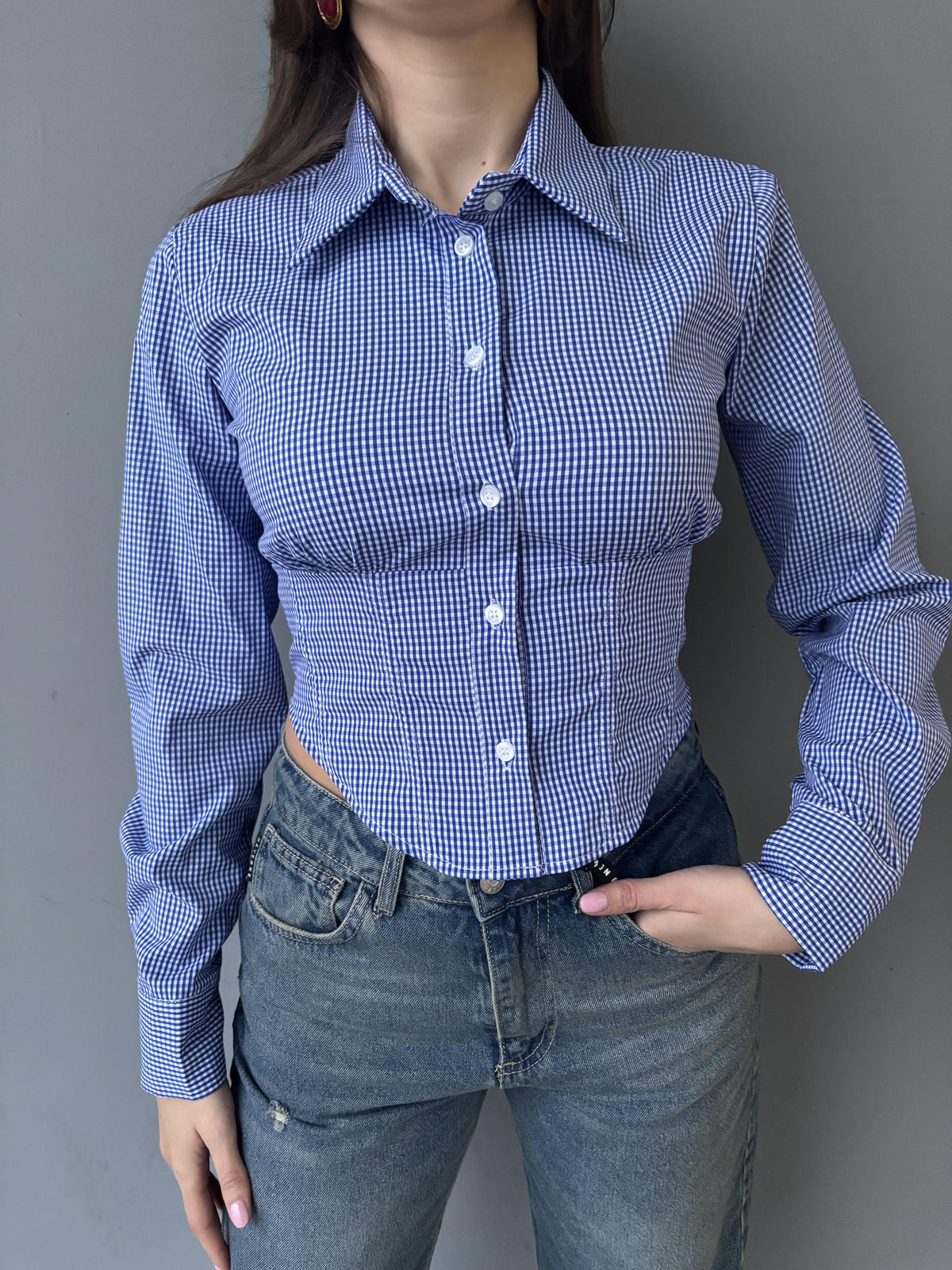 Camicia slim avvitata