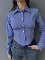 Camicia slim avvitata