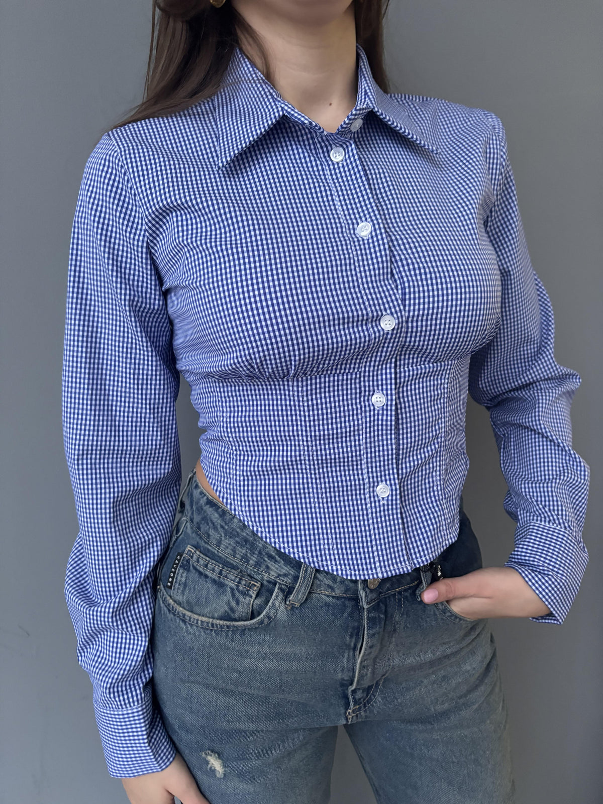 Camicia slim avvitata
