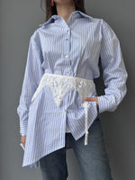 Camicia fondo diagonale e giarrettiera