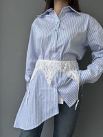 Camicia fondo diagonale e giarrettiera