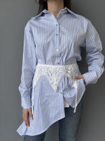 Camicia fondo diagonale e giarrettiera