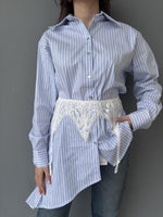 Camicia fondo diagonale e giarrettiera