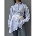 Camicia fondo diagonale e giarrettiera