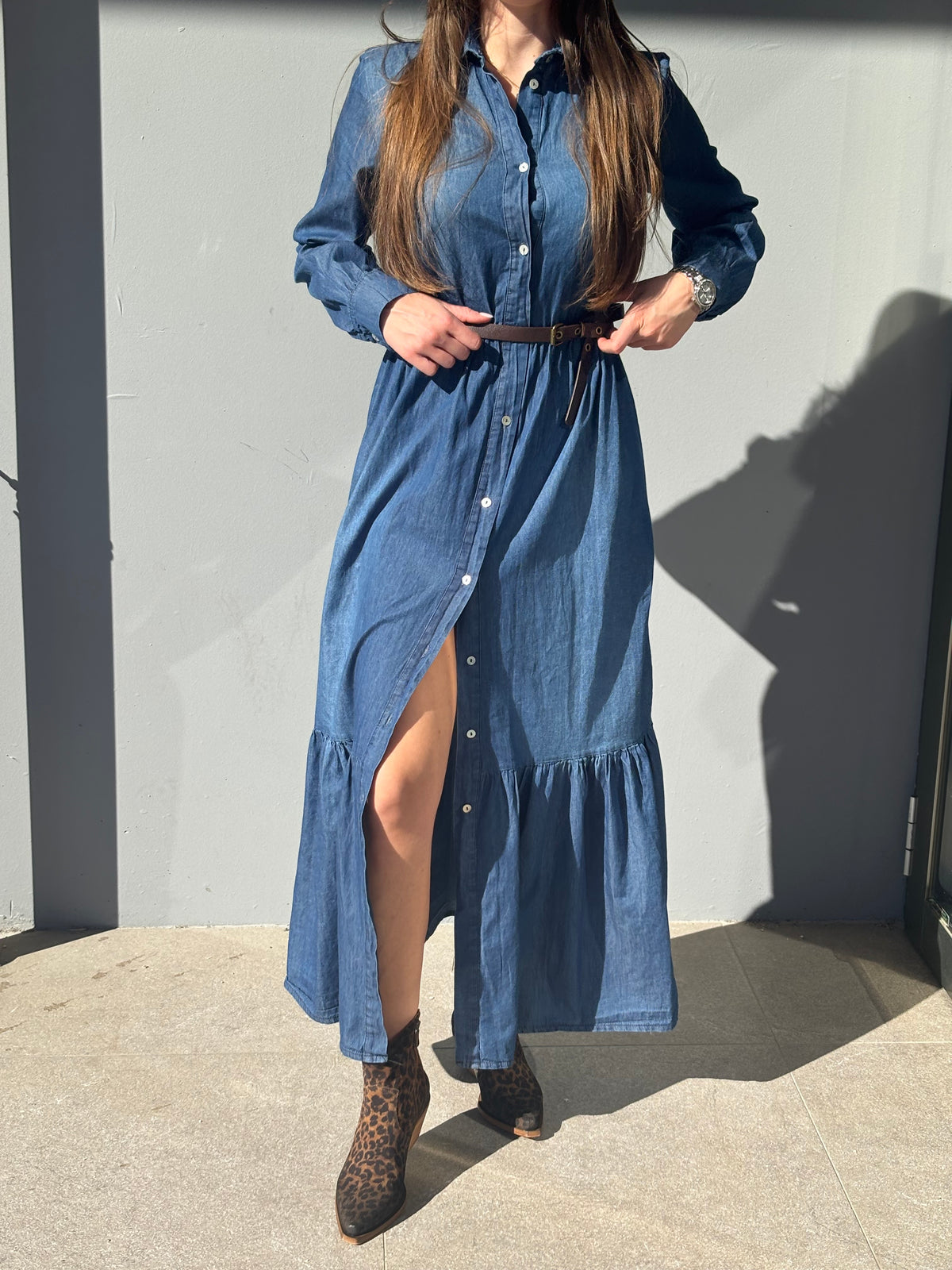 Abito chemisier in denim