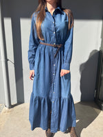 Abito chemisier in denim