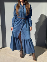 Abito chemisier in denim