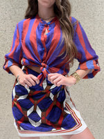 Camicia a righe larga
