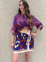 Camicia a righe larga