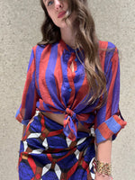 Camicia a righe larga