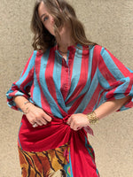 Camicia a righe larga